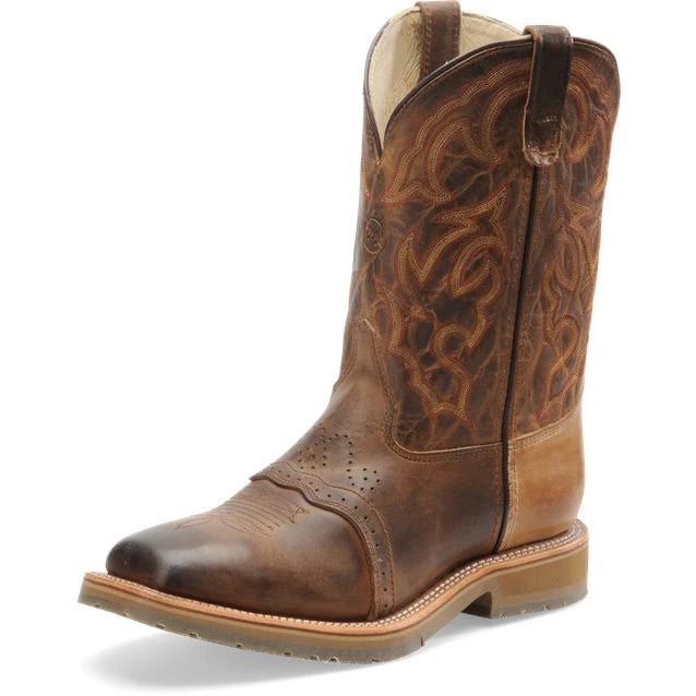 Double H Men's Dwight Old Town Steel Wide Square Toe Roper 3 Double H Men's Dwight Old Town Steel Wide Square Toe Roper