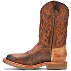 Double H Men's Dwight Old Town Steel Wide Square Toe Roper 10 Double H Men's Dwight Old Town Steel Wide Square Toe Roper -Western Cowboy Equipment DH3567 500xauto Instep