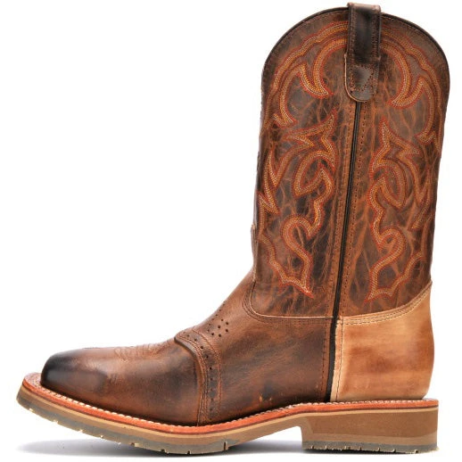 Double H Men's Dwight Old Town Steel Wide Square Toe Roper 5 Double H Men's Dwight Old Town Steel Wide Square Toe Roper - Image 3