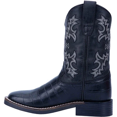 Dan Post Kid's Black Gator Print Boots 3 Dan Post Kid's Black Gator Print Boots