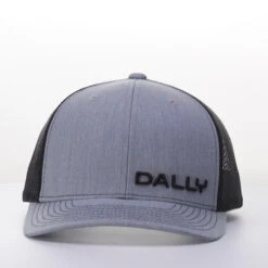 Dally Up Grey And Black Logo Cap