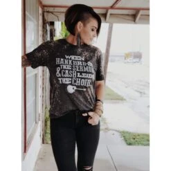 Hank Brings The Sermon Acid Washed Tee