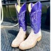 Olathe Grey And Purple Smoked Bacon Boots -Western Cowboy Equipment IMG 6159 fd76e5d4 dc7c 421c b523 bfd2fc56d2d2