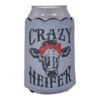Crazy Heifer Koozie -Western Cowboy Equipment KZ2 CRAZY