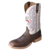Twisted X Hooey Brown/White Square Toe -Western Cowboy Equipment MHY0011.01