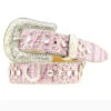 Kid's Pink Zebra Horseshoe Belt 2 Kid's Pink Zebra Horseshoe Belt -Western Cowboy Equipment Nocona Girls Fashion Horseshoe Belt prod 63895 l N4411030