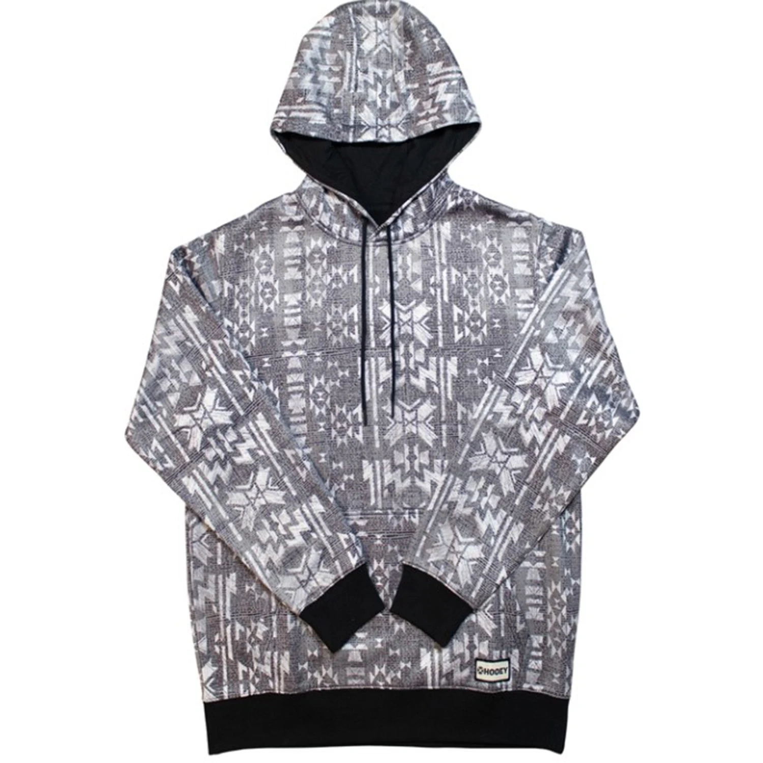 Hooey Men's Mesa Grey And White Hoody 3 Hooey Men's Mesa Grey And White Hoody