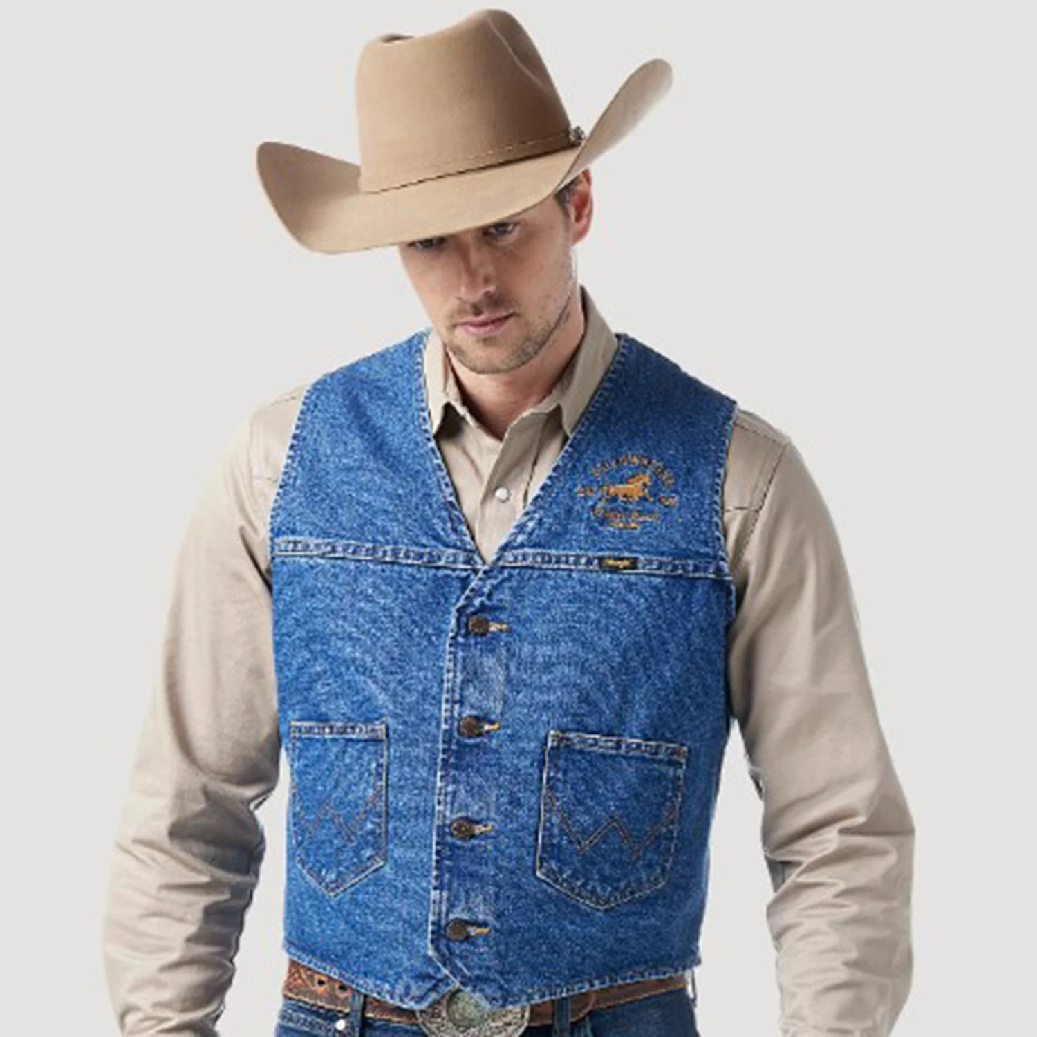 Wrangler Denim Yellowstone Vest 3 Wrangler Denim Yellowstone Vest