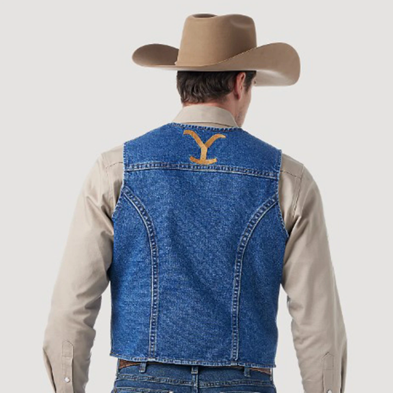 Wrangler Denim Yellowstone Vest 4 Wrangler Denim Yellowstone Vest - Image 2