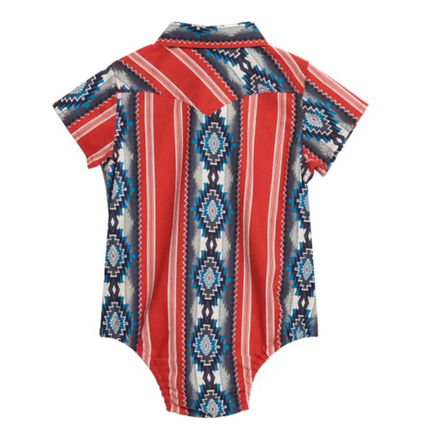 Wrangler Red And Blue Aztec Onesie 4 Wrangler Red And Blue Aztec Onesie - Image 2