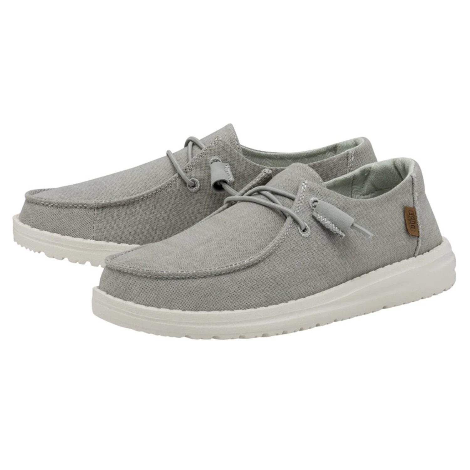 Heydude Hey Dude Light Grey Chambray Wendy Shoe 3 Heydude Hey Dude Light Grey Chambray Wendy Shoe