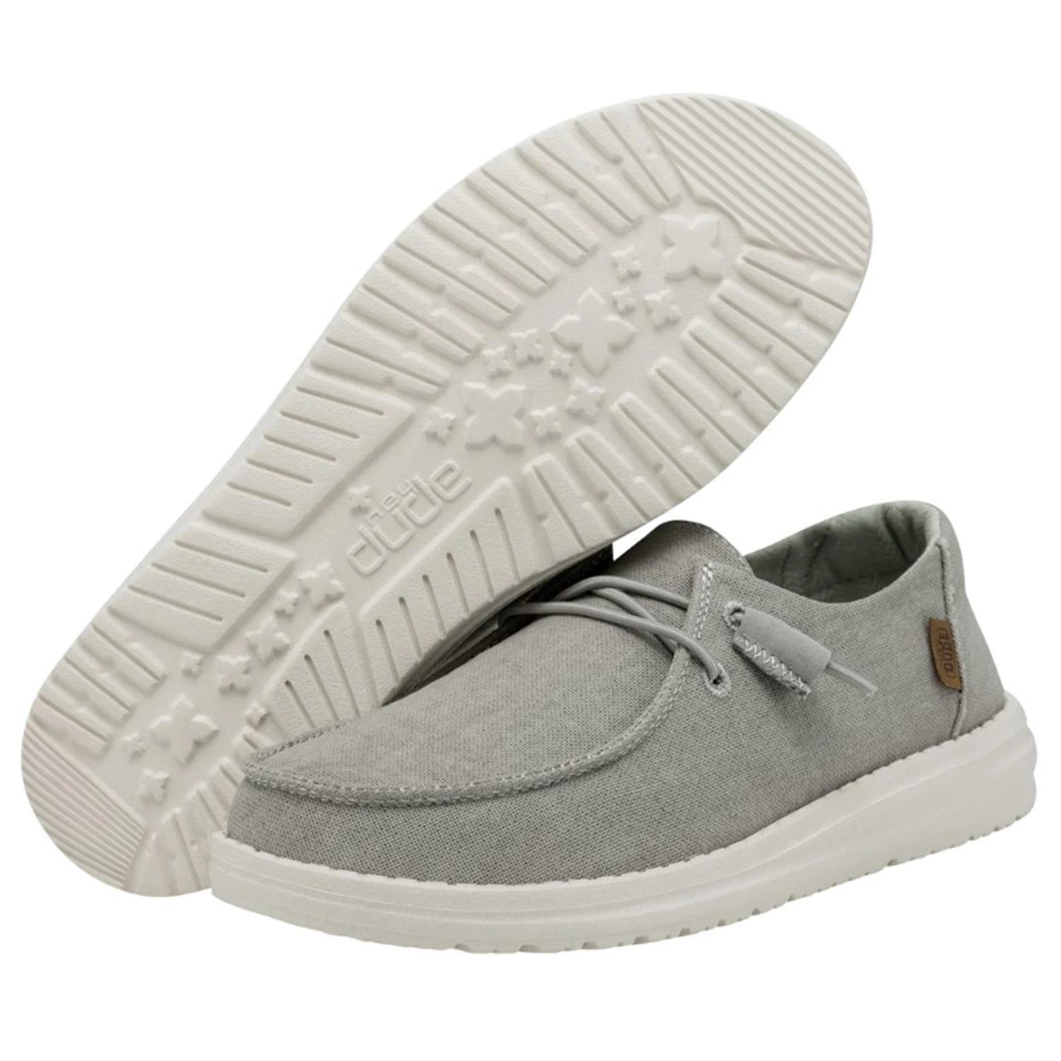 Heydude Hey Dude Light Grey Chambray Wendy Shoe 4 Heydude Hey Dude Light Grey Chambray Wendy Shoe - Image 2
