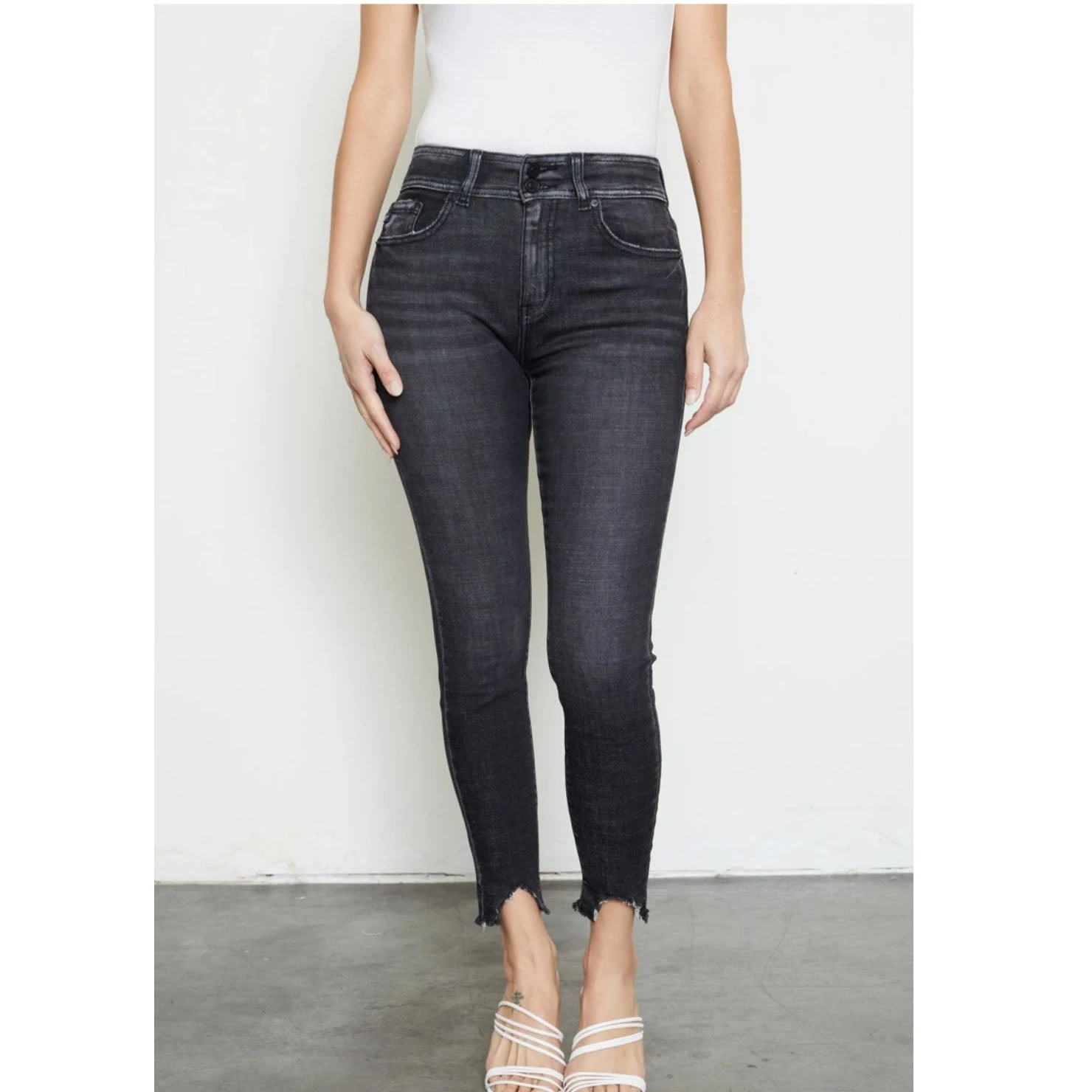 KanCan Black Distressed Skinny 5 KanCan Black Distressed Skinny - Image 3