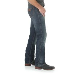 Wrangler Men's Retro Limited Edition Slim Bootcut Jeans -Western Cowboy Equipment WLT88BZ BS01 SWBB PRD