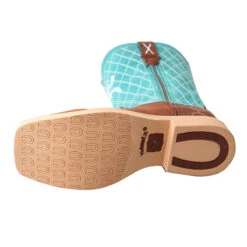 Twisted X Kids Brown/Turquoise Boot 9 Twisted X Kids Brown/Turquoise Boot -Western Cowboy Equipment YHY0006.03