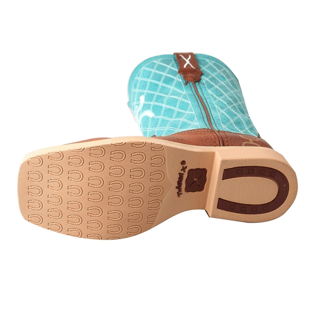 Twisted X Kids Brown/Turquoise Boot 5 Twisted X Kids Brown/Turquoise Boot - Image 3