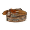 Ariat Kid's Brown Ribbon Inlay Belt 2 Ariat Kid's Brown Ribbon Inlay Belt -Western Cowboy Equipment a1301448