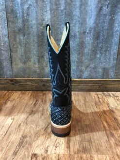 Anderson Bean Blue Steel Baby Bass Boots -Western Cowboy Equipment babybassheel