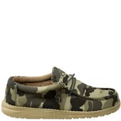 Heydude Hey Dude Men's Wally Canvas Camo Shoe -Western Cowboy Equipment hey dude wally canvas 110067003 camo