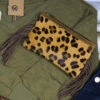 American Darling Leopard Fringe Clutch 1 American Darling Leopard Fringe Clutch -Western Cowboy Equipment leopard fringe clutch