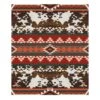 Hooey Ponderosa Wildrag-Cowhide/Aztec Print