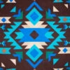 Wyoming Traders Brown And Blue Southwest Wild Rag 1 Wyoming Traders Brown And Blue Southwest Wild Rag -Western Cowboy Equipment swbb