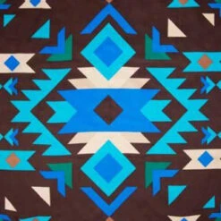 Wyoming Traders Brown And Blue Southwest Wild Rag